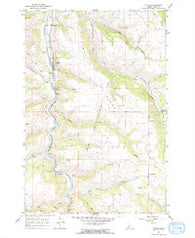 Stites Idaho Historical topographic map, 1:24000 scale, 7.5 X 7.5 Minute, Year 1966