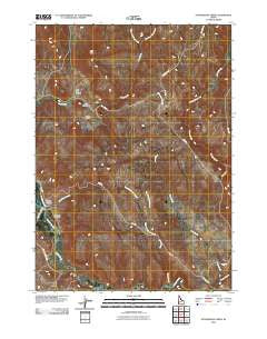 Stonehouse Creek Idaho Historical topographic map, 1:24000 scale, 7.5 X 7.5 Minute, Year 2010