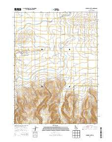 Stricker Butte Idaho Current topographic map, 1:24000 scale, 7.5 X 7.5 Minute, Year 2013