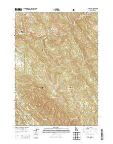 Stump Peak Idaho Current topographic map, 1:24000 scale, 7.5 X 7.5 Minute, Year 2013
