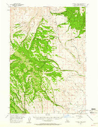 Sturgill Peak Idaho Historical topographic map, 1:62500 scale, 15 X 15 Minute, Year 1957