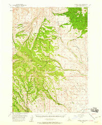 Sturgill Peak Idaho Historical topographic map, 1:62500 scale, 15 X 15 Minute, Year 1957