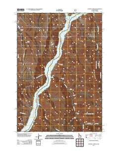 Sturgill Creek Idaho Historical topographic map, 1:24000 scale, 7.5 X 7.5 Minute, Year 2011