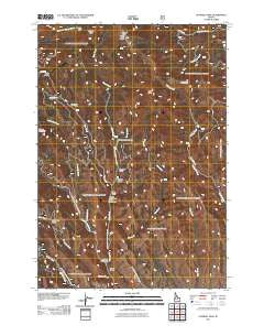 Sturgill Peak Idaho Historical topographic map, 1:24000 scale, 7.5 X 7.5 Minute, Year 2011