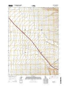 Sublett Idaho Current topographic map, 1:24000 scale, 7.5 X 7.5 Minute, Year 2013
