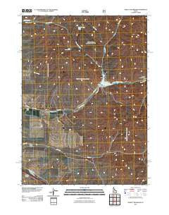 Sublett Reservoir Idaho Historical topographic map, 1:24000 scale, 7.5 X 7.5 Minute, Year 2011