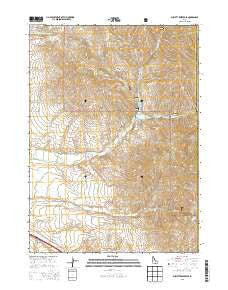 Sublett Reservoir Idaho Current topographic map, 1:24000 scale, 7.5 X 7.5 Minute, Year 2013
