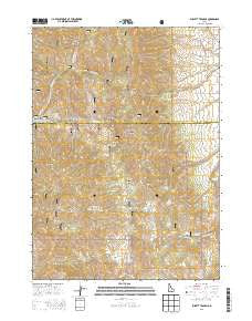 Sublett Troughs Idaho Current topographic map, 1:24000 scale, 7.5 X 7.5 Minute, Year 2013