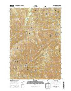 Sunset Mountain Idaho Current topographic map, 1:24000 scale, 7.5 X 7.5 Minute, Year 2013