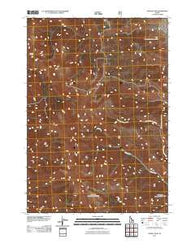 Sunset Peak Idaho Historical topographic map, 1:24000 scale, 7.5 X 7.5 Minute, Year 2011