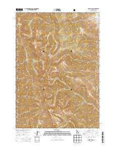 Sunset Peak Idaho Current topographic map, 1:24000 scale, 7.5 X 7.5 Minute, Year 2013