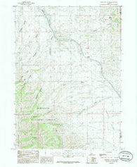 Sweetzer Canyon Idaho Historical topographic map, 1:24000 scale, 7.5 X 7.5 Minute, Year 1985