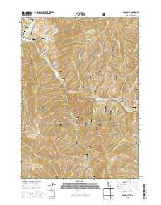 Sydney Butte Idaho Current topographic map, 1:24000 scale, 7.5 X 7.5 Minute, Year 2013