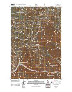 Syringa Idaho Historical topographic map, 1:24000 scale, 7.5 X 7.5 Minute, Year 2011