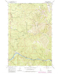 Syringa Idaho Historical topographic map, 1:24000 scale, 7.5 X 7.5 Minute, Year 1966
