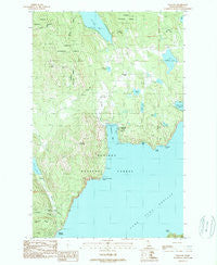 Talache Idaho Historical topographic map, 1:24000 scale, 7.5 X 7.5 Minute, Year 1989