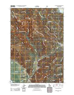 Targhee Pass Idaho Historical topographic map, 1:24000 scale, 7.5 X 7.5 Minute, Year 2011