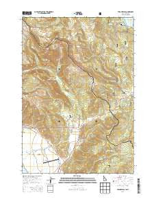 Targhee Pass Idaho Current topographic map, 1:24000 scale, 7.5 X 7.5 Minute, Year 2013