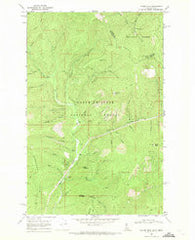 Taylor Peak Idaho Historical topographic map, 1:24000 scale, 7.5 X 7.5 Minute, Year 1966