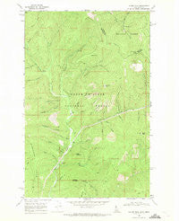 Taylor Peak Idaho Historical topographic map, 1:24000 scale, 7.5 X 7.5 Minute, Year 1966