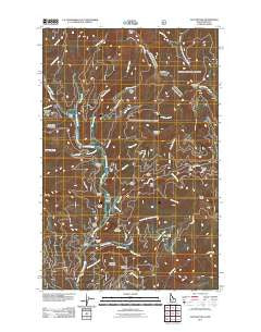 Taylor Peak Idaho Historical topographic map, 1:24000 scale, 7.5 X 7.5 Minute, Year 2011