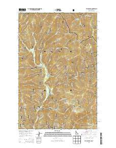 Taylor Peak Idaho Current topographic map, 1:24000 scale, 7.5 X 7.5 Minute, Year 2013