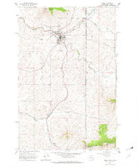 Tekoa Washington Historical topographic map, 1:24000 scale, 7.5 X 7.5 Minute, Year 1964