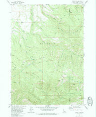 Temple Peak Idaho Historical topographic map, 1:24000 scale, 7.5 X 7.5 Minute, Year 1979