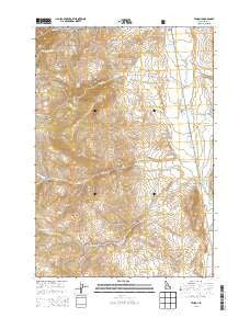 Tendoy Idaho Current topographic map, 1:24000 scale, 7.5 X 7.5 Minute, Year 2013