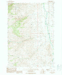 Tendoy Idaho Historical topographic map, 1:24000 scale, 7.5 X 7.5 Minute, Year 1989