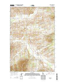 Tensed Idaho Current topographic map, 1:24000 scale, 7.5 X 7.5 Minute, Year 2013