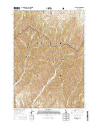 Tepee Draw Idaho Current topographic map, 1:24000 scale, 7.5 X 7.5 Minute, Year 2013