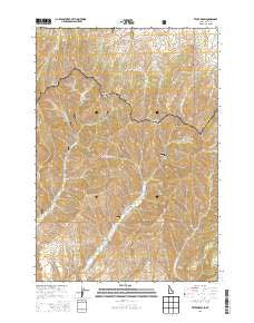 Tepee Draw Idaho Current topographic map, 1:24000 scale, 7.5 X 7.5 Minute, Year 2013