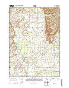 Tetonia Idaho Current topographic map, 1:24000 scale, 7.5 X 7.5 Minute, Year 2013