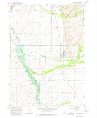 Tetonia Idaho Historical topographic map, 1:24000 scale, 7.5 X 7.5 Minute, Year 1965