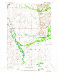 Tetonia Idaho Historical topographic map, 1:24000 scale, 7.5 X 7.5 Minute, Year 1965