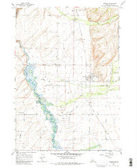 Tetonia Idaho Historical topographic map, 1:24000 scale, 7.5 X 7.5 Minute, Year 1965