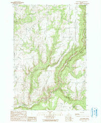 Texas Ridge Idaho Historical topographic map, 1:24000 scale, 7.5 X 7.5 Minute, Year 1990