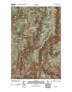 Texas Ridge Idaho Historical topographic map, 1:24000 scale, 7.5 X 7.5 Minute, Year 2011