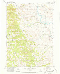 Thatcher Hill Idaho Historical topographic map, 1:24000 scale, 7.5 X 7.5 Minute, Year 1969