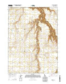 The Arch Idaho Current topographic map, 1:24000 scale, 7.5 X 7.5 Minute, Year 2013
