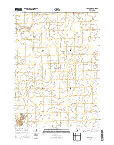 The Watchman Idaho Current topographic map, 1:24000 scale, 7.5 X 7.5 Minute, Year 2013