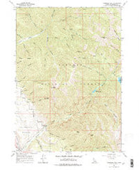 Thompson Peak Idaho Historical topographic map, 1:24000 scale, 7.5 X 7.5 Minute, Year 1966