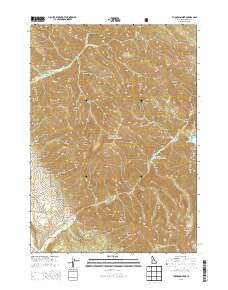 Thompson Peak Idaho Current topographic map, 1:24000 scale, 7.5 X 7.5 Minute, Year 2013