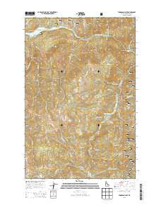 Thompson Point Idaho Current topographic map, 1:24000 scale, 7.5 X 7.5 Minute, Year 2013