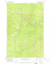 Thor Mountain Idaho Historical topographic map, 1:24000 scale, 7.5 X 7.5 Minute, Year 1969
