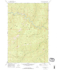 Thor Mountain Idaho Historical topographic map, 1:24000 scale, 7.5 X 7.5 Minute, Year 1969