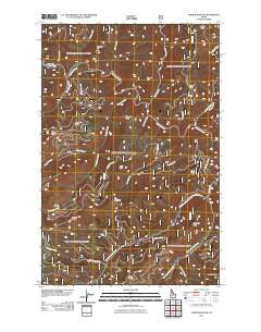 Thor Mountain Idaho Historical topographic map, 1:24000 scale, 7.5 X 7.5 Minute, Year 2011