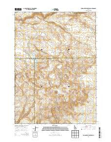 Thorn Creek Reservoir Idaho Current topographic map, 1:24000 scale, 7.5 X 7.5 Minute, Year 2013