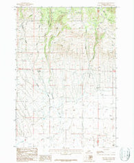 Thunder Gulch Idaho Historical topographic map, 1:24000 scale, 7.5 X 7.5 Minute, Year 1987